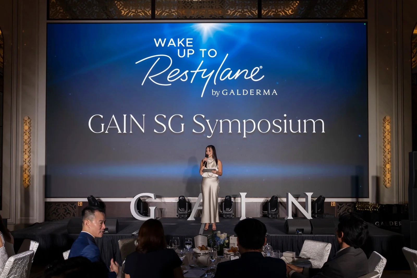 Fiona Loh hosting the GAIN SG Symposium